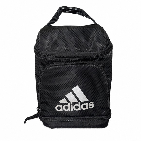 adidas Other - Adidas | Insulated Lunch Bag | Black | Dual Compartment | Clip Handle